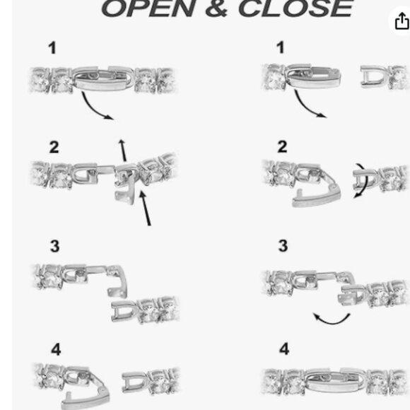 14K Gold Plated 3mm Cubic Zirconia Classic Tennis Bracelet - Picture 4 of 4